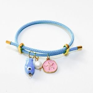 Sky Blue Charms Bracelet1